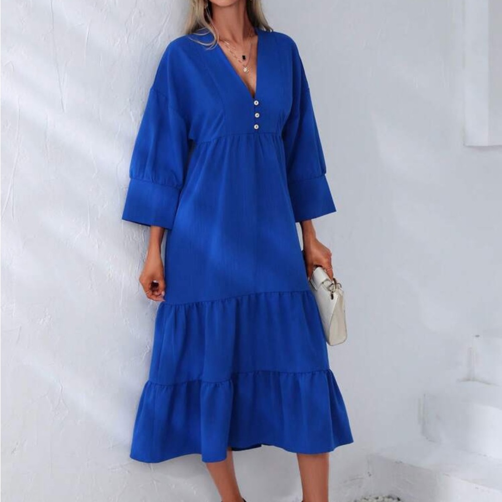 blue dress